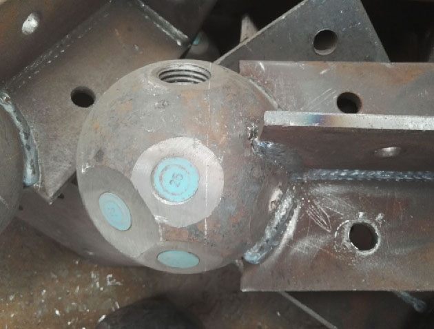 鸡西螺栓球球塞，网架配件