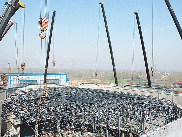 鸡西网架高空滑移法